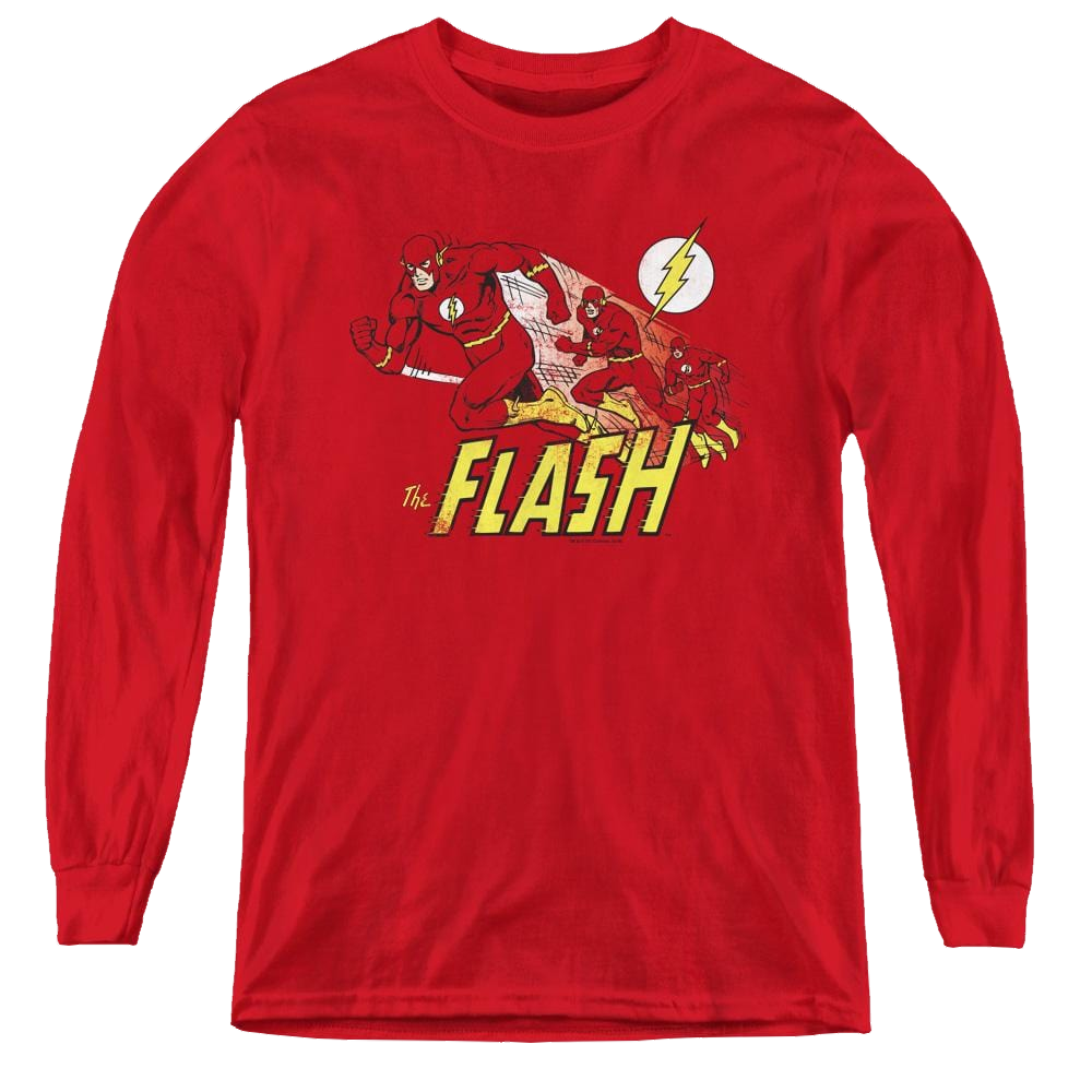 Flash, The Crimson Comet - Youth Long Sleeve T-Shirt Youth Long Sleeve T-Shirt The Flash   