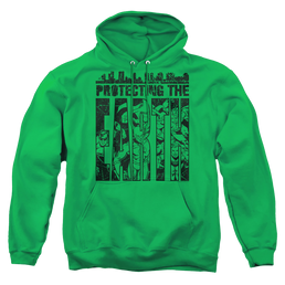 Justice League Protecting The Earth - Pullover Hoodie Pullover Hoodie Justice League   