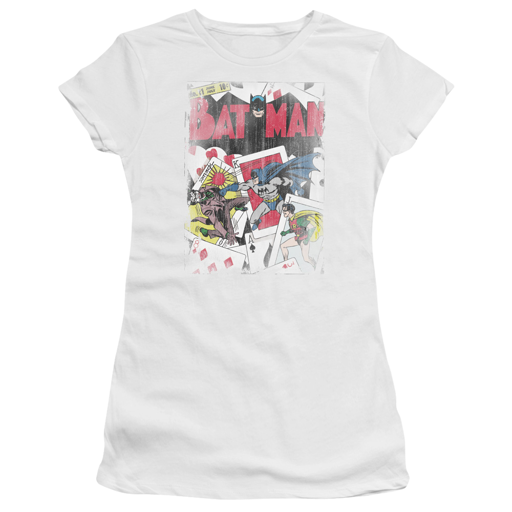 DC Comics Number 11 Distressed - Juniors T-Shirt Juniors T-Shirt Batman   