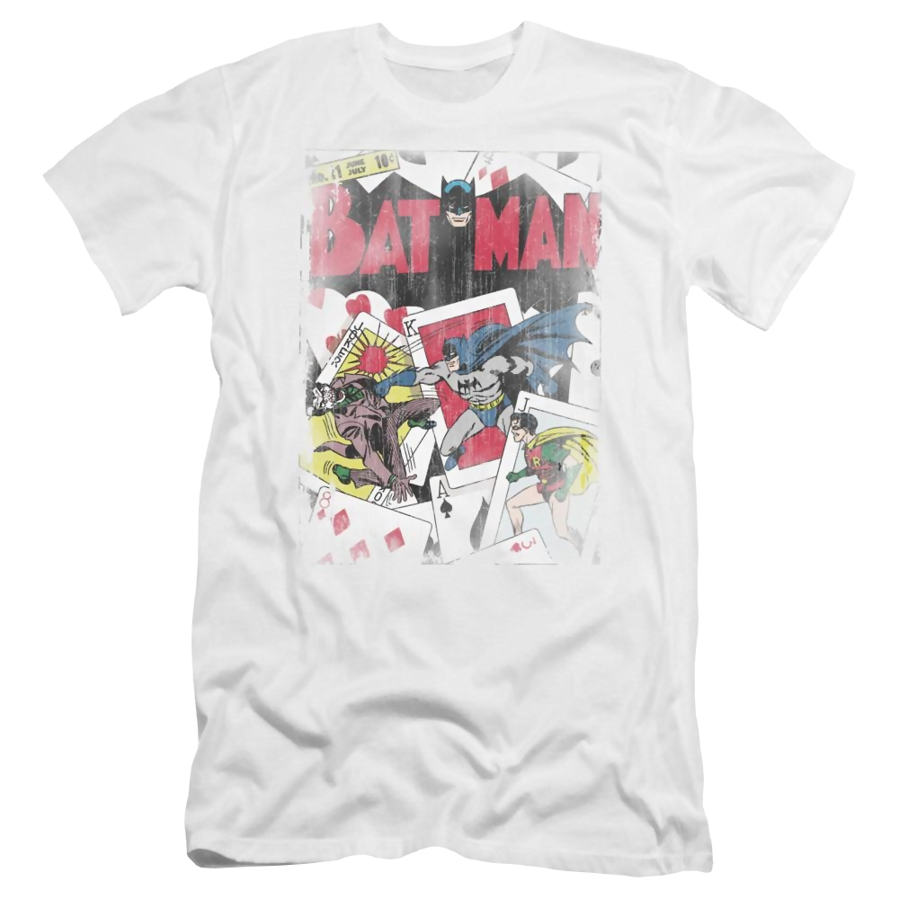 DC Comics Number 11 Distressed - Men's Premium Slim Fit T-Shirt Men's Premium Slim Fit T-Shirt Batman   