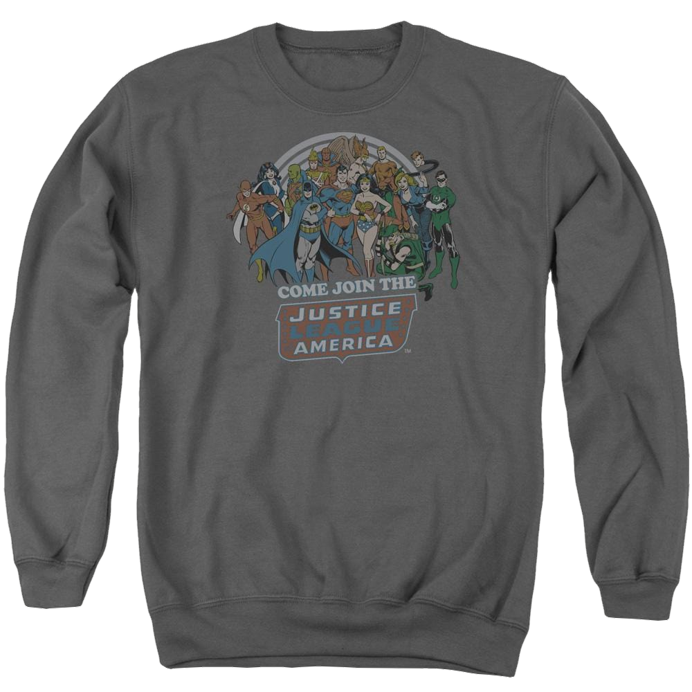 DC Comics Join The Justice League - Men's Crewneck Sweatshirt Men's Crewneck Sweatshirt Justice League   