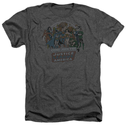 DC Comics Join The Justice League - Men's Heather T-Shirt Men's Heather T-Shirt Justice League   
