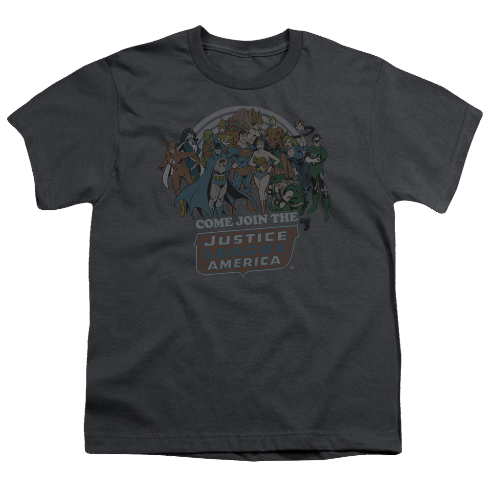 Justice League Join The Justice League - Youth T-Shirt Youth T-Shirt (Ages 8-12) Justice League   