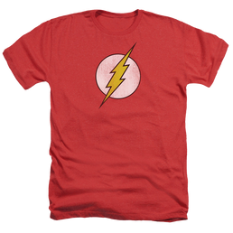 Flash, The Flash Logo Distressed - Men's Heather T-Shirt Men's Heather T-Shirt The Flash   