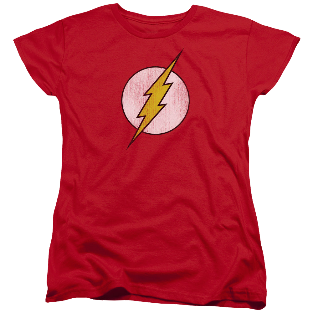 Flash, The Flash Logo Distressed - Women's T-Shirt Women's T-Shirt The Flash   