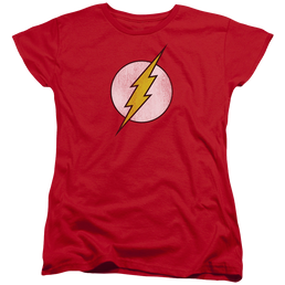 Flash, The Flash Logo Distressed - Women's T-Shirt Women's T-Shirt The Flash   