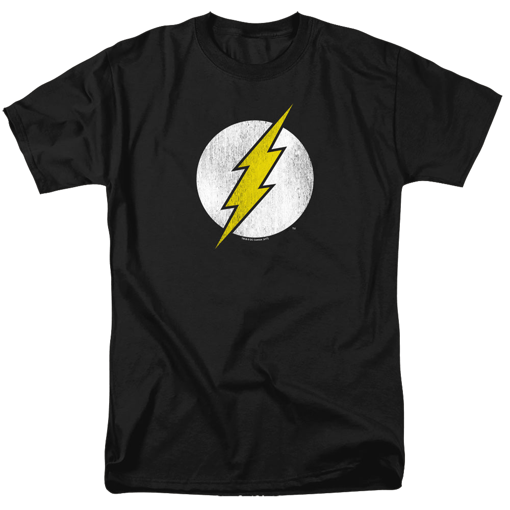 Flash, The Flash Logo Distressed - Men's Regular Fit T-Shirt Men's Regular Fit T-Shirt The Flash   