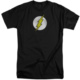 Flash, The Flash Logo Distressed - Men's Tall Fit T-Shirt Men's Tall Fit T-Shirt The Flash   