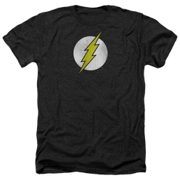 Flash, The Flash Logo Distressed - Men's Heather T-Shirt Men's Heather T-Shirt The Flash   