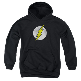 Flash, The Flash Logo Distressed - Youth Hoodie Youth Hoodie (Ages 8-12) The Flash   
