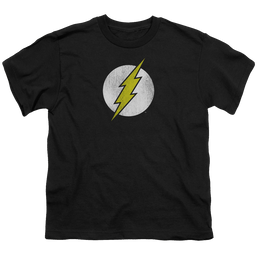 Flash, The Flash Logo Distressed - Youth T-Shirt Youth T-Shirt (Ages 8-12) The Flash   