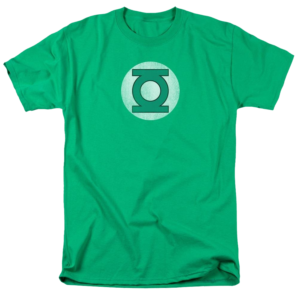 DC Comics Gl Logo Distressed - Men's Regular Fit T-Shirt Men's Regular Fit T-Shirt Green Lantern   