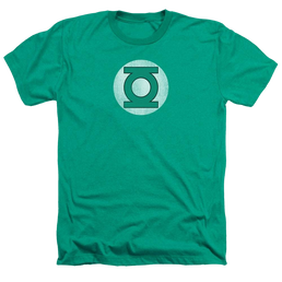 DC Comics Gl Logo Distressed - Men's Heather T-Shirt Men's Heather T-Shirt Green Lantern   