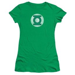 DC Comics Gl Logo Distressed - Juniors T-Shirt Juniors T-Shirt Green Lantern   