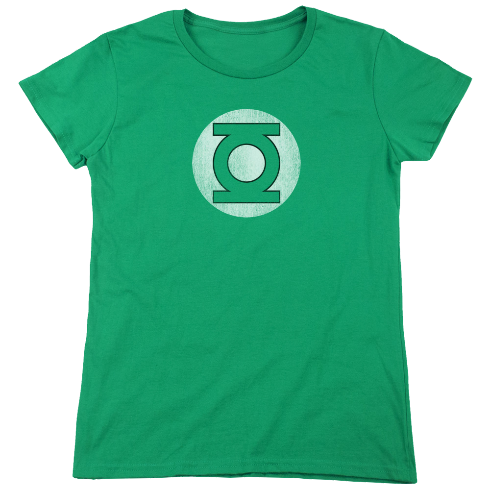 Green Lantern Green Lantern Logo Distressed - Women's T-Shirt Women's T-Shirt Green Lantern   