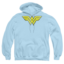 Wonder Woman Ww Logo Distressed - Pullover Hoodie Pullover Hoodie Wonder Woman   