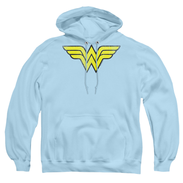Wonder Woman Ww Logo Distressed - Pullover Hoodie Pullover Hoodie Wonder Woman   