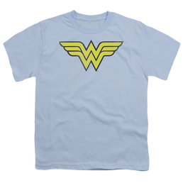 Wonder Woman Ww Logo Distressed - Youth T-Shirt Youth T-Shirt (Ages 8-12) Wonder Woman   