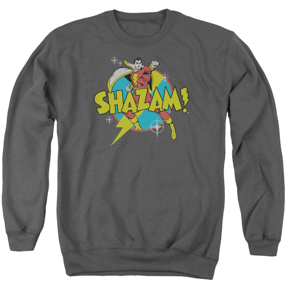DC Comics Power Bolt - Men's Crewneck Sweatshirt Men's Crewneck Sweatshirt Shazam   