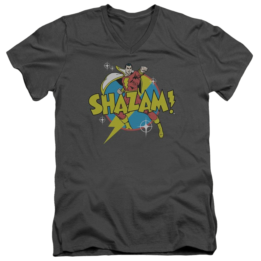 DC Comics Power Bolt - Men's V-Neck T-Shirt Men's V-Neck T-Shirt Shazam   