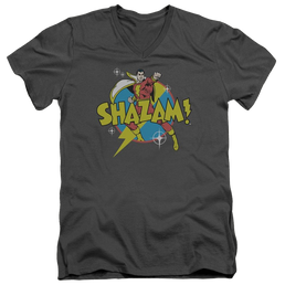 DC Comics Power Bolt - Men's V-Neck T-Shirt Men's V-Neck T-Shirt Shazam   