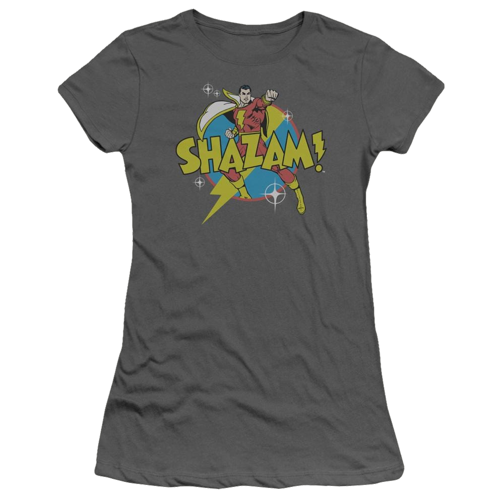 DC Comics Power Bolt - Juniors T-Shirt Juniors T-Shirt Shazam   