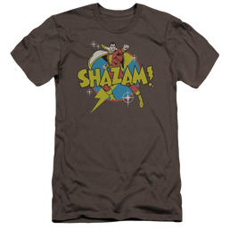 DC Comics Power Bolt - Men's Premium Slim Fit T-Shirt Men's Premium Slim Fit T-Shirt Shazam   
