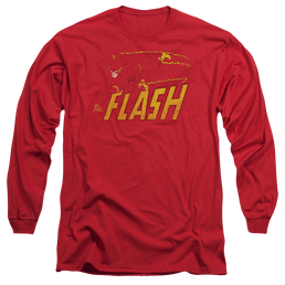 Flash, The Flash Speed Distressed - Men's Long Sleeve T-Shirt Men's Long Sleeve T-Shirt The Flash   