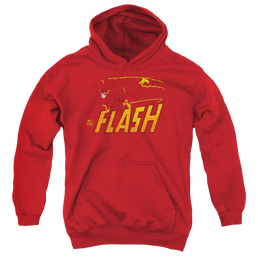 Flash, The Flash Speed Distressed - Youth Hoodie Youth Hoodie (Ages 8-12) The Flash   