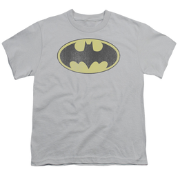 DC Batman Retro Bat Logo Distressed - Youth T-Shirt Youth T-Shirt (Ages 8-12) Batman   
