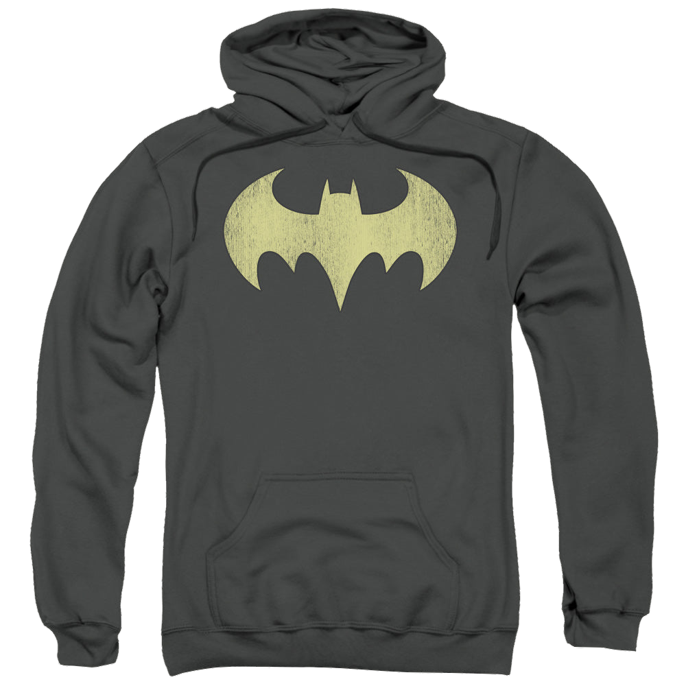 Batgirl Batgirl Logo Distressed - Pullover Hoodie Pullover Hoodie Batman   