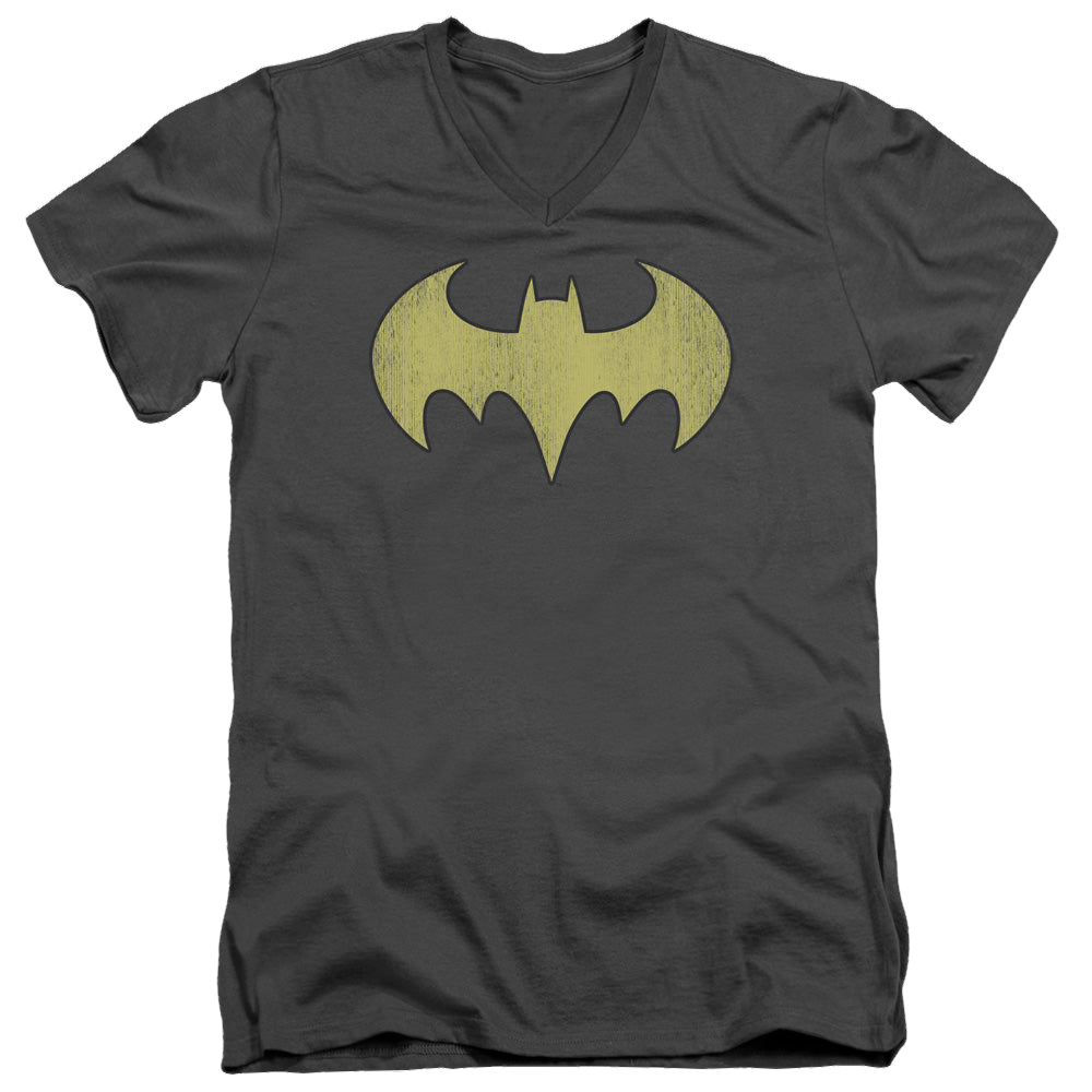 Batgirl Batgirl Logo Distressed - Men's V-Neck T-Shirt Men's V-Neck T-Shirt Batman   