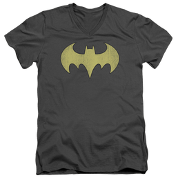 Batgirl Batgirl Logo Distressed - Men's V-Neck T-Shirt Men's V-Neck T-Shirt Batman   