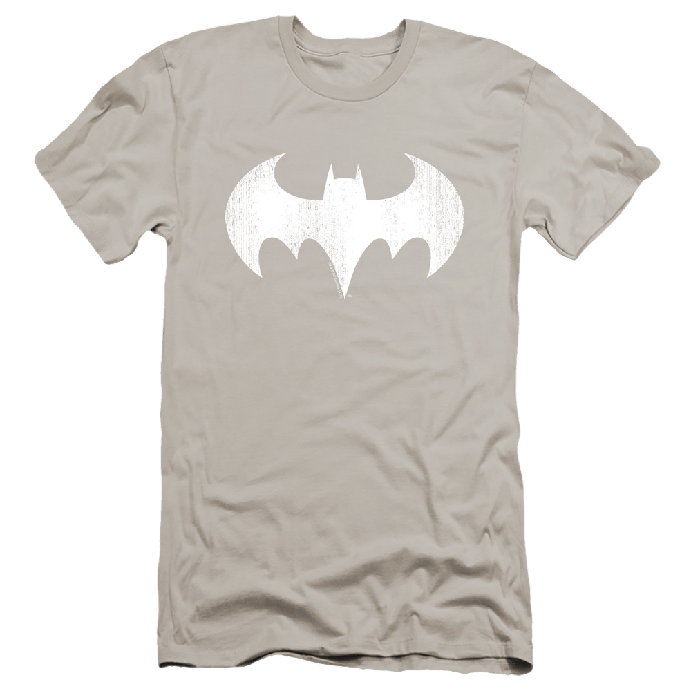 Batgirl Batgirl Logo Distressed - Men's Premium Slim Fit T-Shirt Men's Premium Slim Fit T-Shirt Batman   