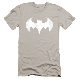 Batgirl Batgirl Logo Distressed - Men's Premium Slim Fit T-Shirt Men's Premium Slim Fit T-Shirt Batman   