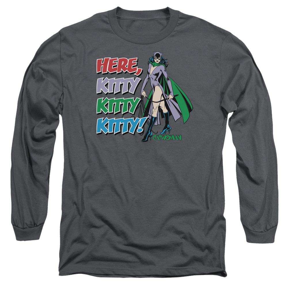 Catwoman Here Kitty - Men's Long Sleeve T-Shirt Men's Long Sleeve T-Shirt Catwoman   