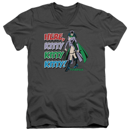 Catwoman Here Kitty - Men's V-Neck T-Shirt Men's V-Neck T-Shirt Catwoman   
