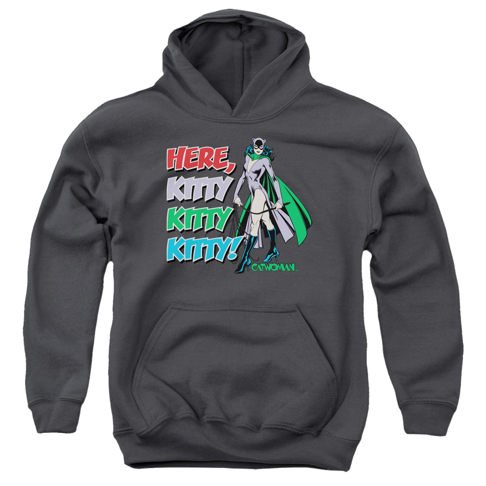 Catwoman Here Kitty - Youth Hoodie Youth Hoodie (Ages 8-12) Catwoman   