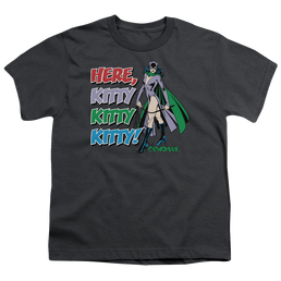 Catwoman Here Kitty - Youth T-Shirt Youth T-Shirt (Ages 8-12) Catwoman   