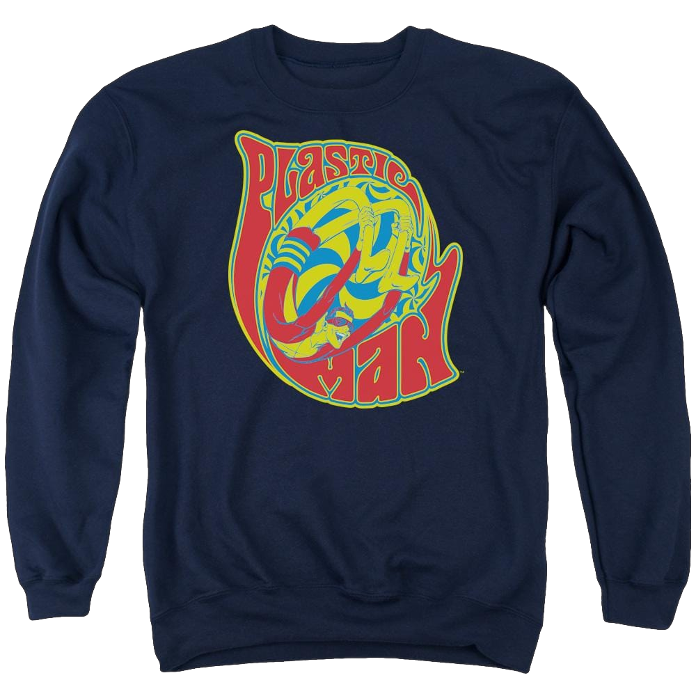 DC Comics How I Roll - Men's Crewneck Sweatshirt Men's Crewneck Sweatshirt Plastic Man   