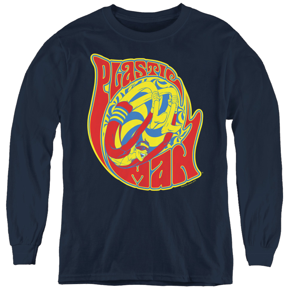 Plastic Man How I Roll - Youth Long Sleeve T-Shirt Youth Long Sleeve T-Shirt Plastic Man   