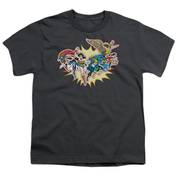 Justice League Please Get Me - Kid's T-Shirt Kid's T-Shirt (Ages 4-7) Justice League   