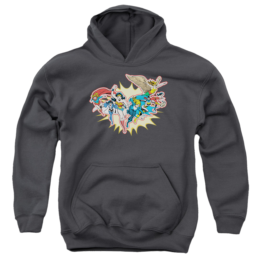 Justice League Please Get Me - Youth Hoodie Youth Hoodie (Ages 8-12) Justice League   