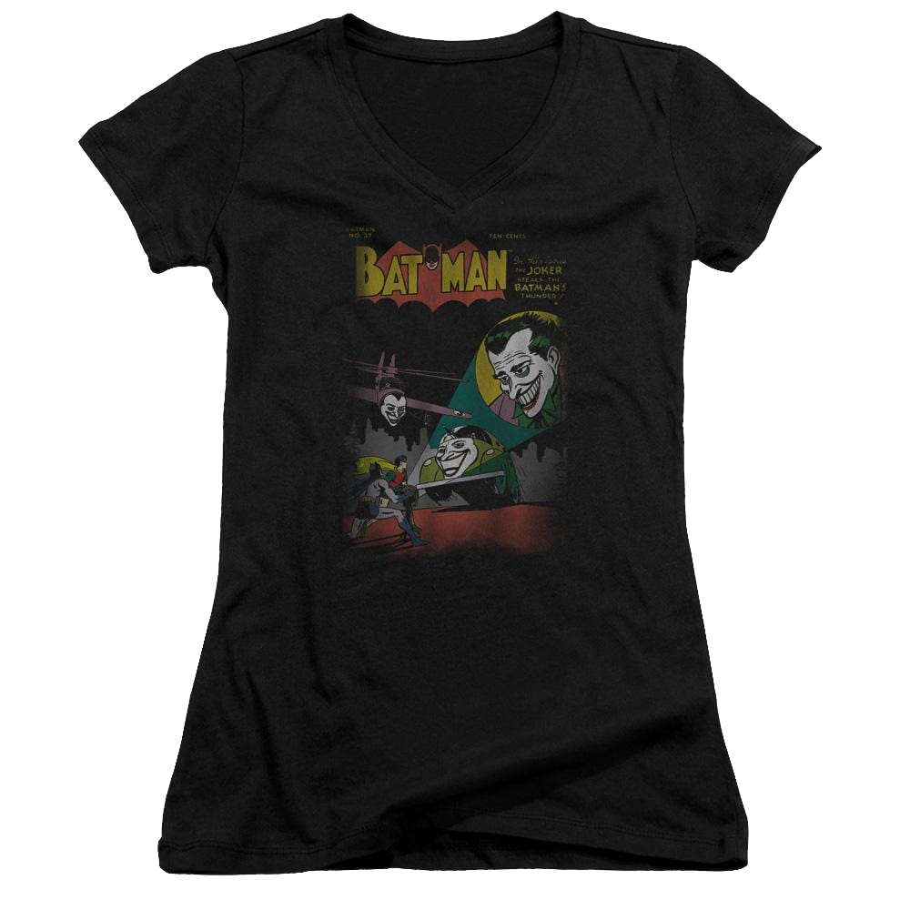 DC Comics Wrong Signal - Juniors V-Neck T-Shirt Juniors V-Neck T-Shirt Batman   