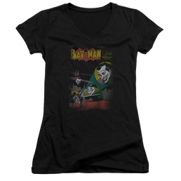 DC Comics Wrong Signal - Juniors V-Neck T-Shirt Juniors V-Neck T-Shirt Batman   