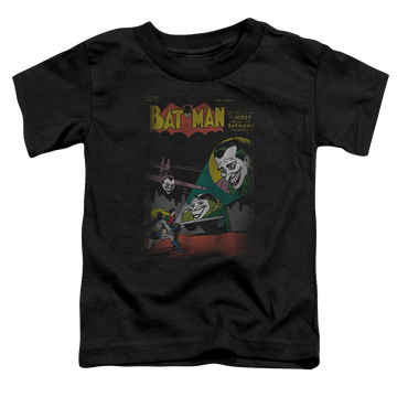 Black toddler t-shirt with Batman Robin Wrong Signal graphic