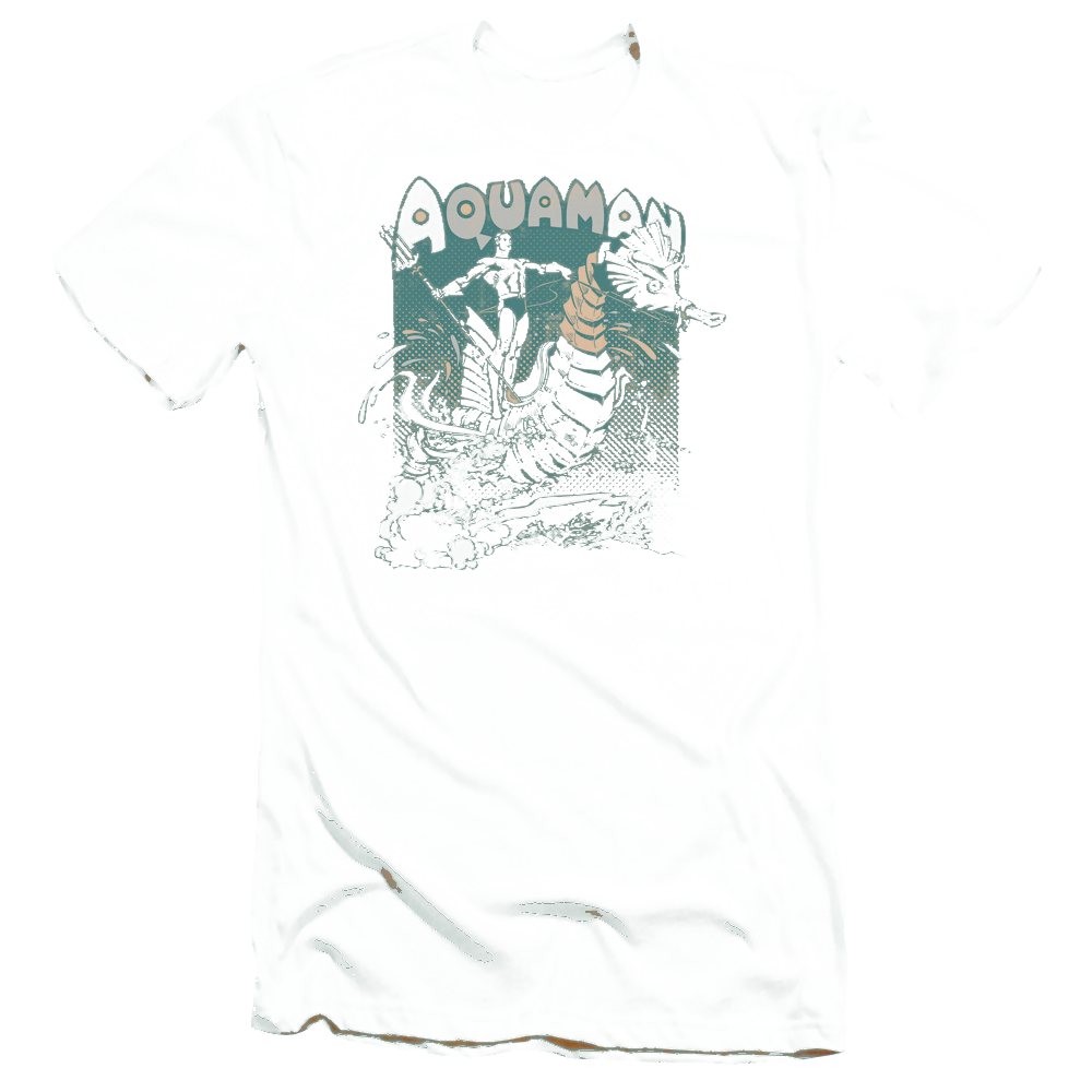 Aquaman Catch A Wave - Men's Premium Slim Fit T-Shirt Men's Premium Slim Fit T-Shirt Aquaman   