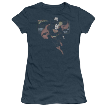 Indigo juniors t-shirt with Superman DC Comics This Is A Job For graphic