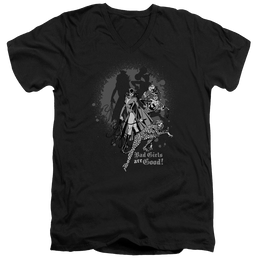 DC Comics Bad Girls Are Good - Men's V-Neck T-Shirt Men's V-Neck T-Shirt Justice League   