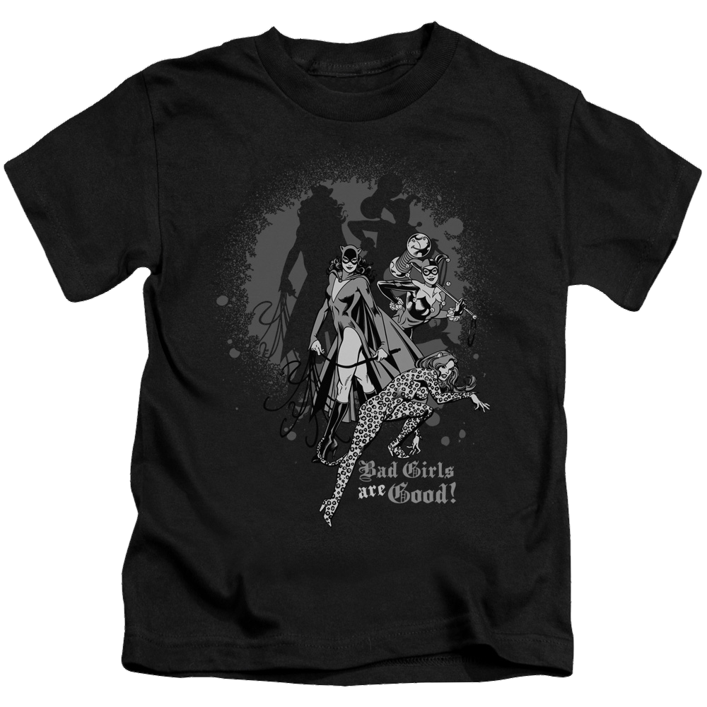 Justice League Bad Girls Are Good - Kid's T-Shirt Kid's T-Shirt (Ages 4-7) Justice League   